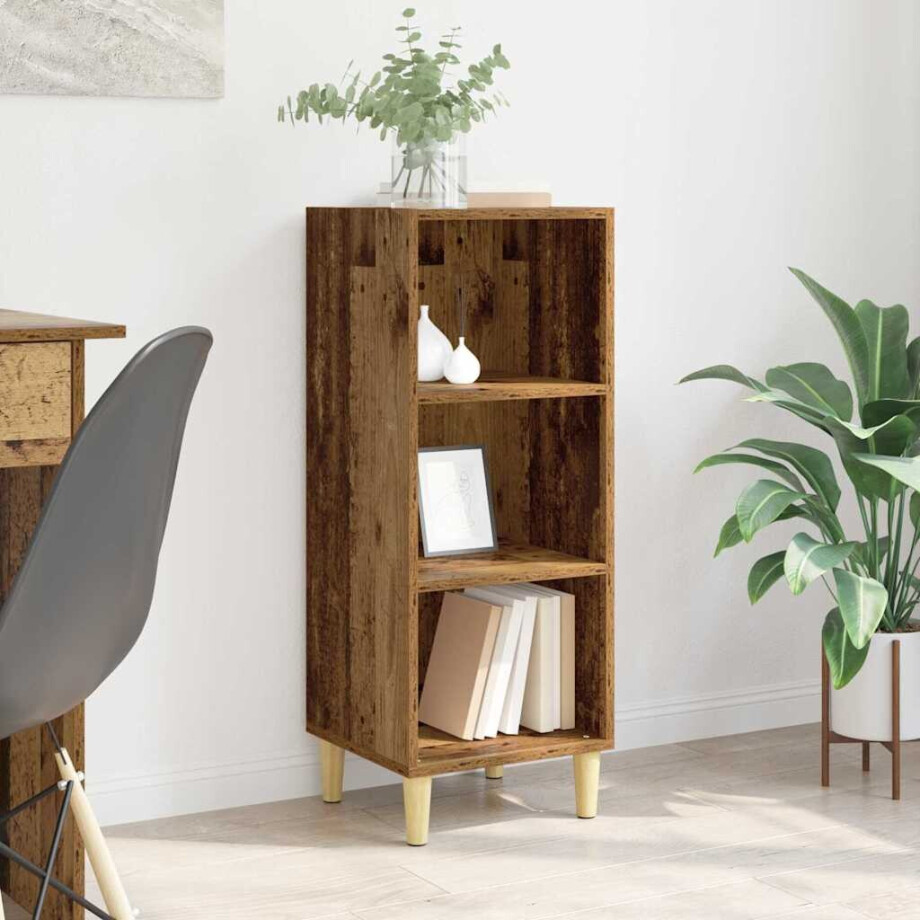 vidaXL Dressoir Oudhout 34,5 x 32,5 x 90 cm Bewerkt hout vidaXL Dressoir Oudhout 34,5 x 32,5 x 90 cm Bewerkt hout afbeelding 1