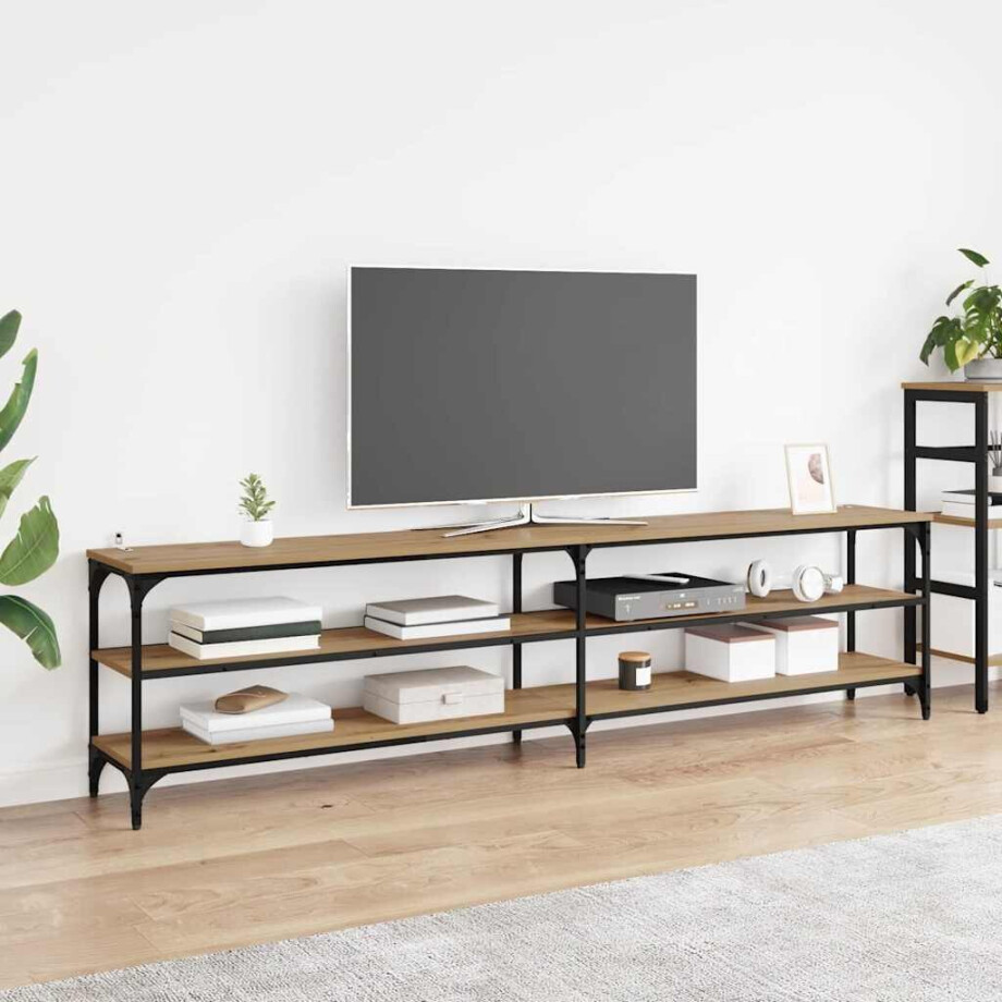 vidaXL TV-kast Artisan Eiken 200 x 30 x 50 cm Gemonteerd hout en ijzer vidaXL TV-kast Artisan Eiken 200 x 30 x 50 cm Gemonteerd hout en ijzer afbeelding 1