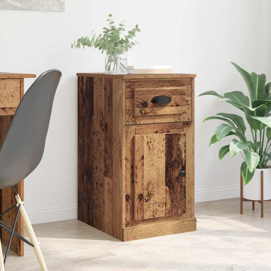 vidaXL Bijzetkast Wandgemonteerd Oud hout 40 x 50 x 75 cm Bewerkt hout vidaXL Bijzetkast Wandgemonteerd Oud hout 40 x 50 x 75 cm Bewerkt hout afbeelding 1