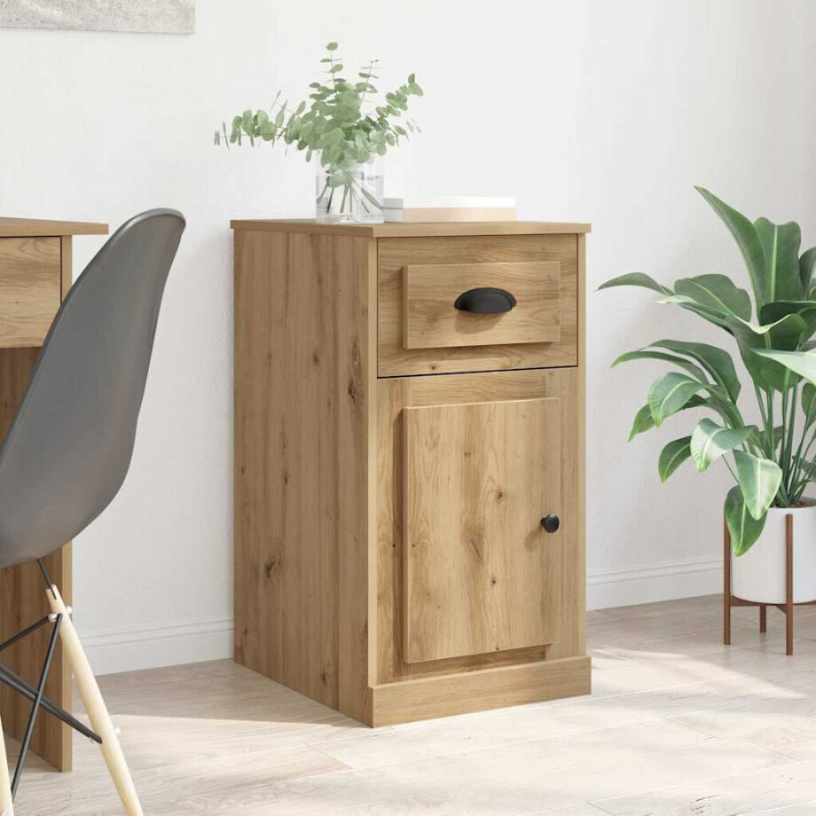 vidaXL Bijzetkast Artisan Eiken 40 x 50 x 75 cm Bewerkt hout afbeelding 1