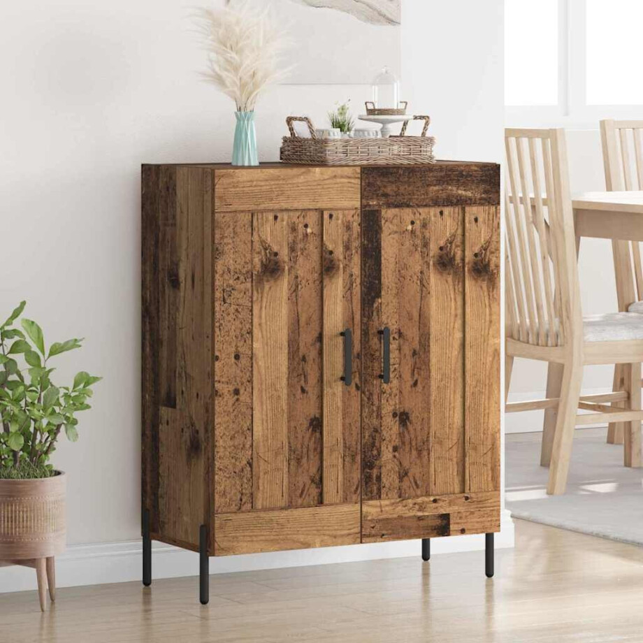 vidaXL Dressoir Oud Hout 69,5 x 34 x 90 cm Gemonteerd hout en ijzer vidaXL Dressoir Oud Hout 69,5 x 34 x 90 cm Gemonteerd hout en ijzer afbeelding 1