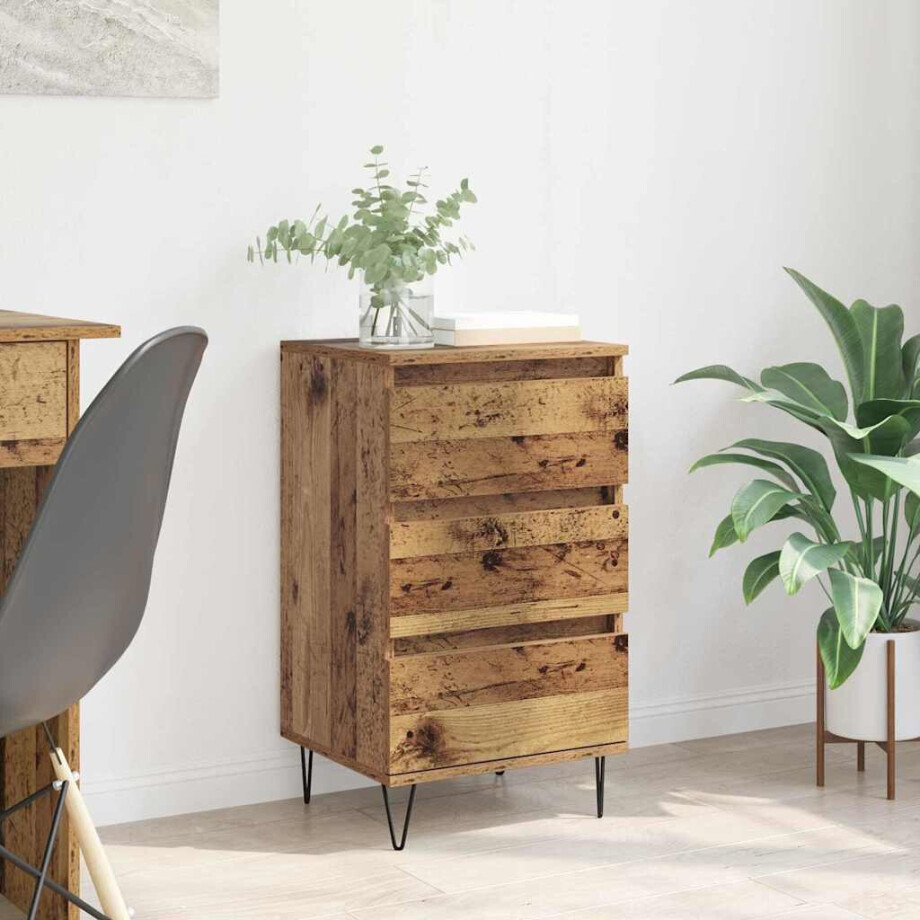 vidaXL Dressoir Oud Hout 40 x 35 x 70 cm Gemonteerd hout en ijzer vidaXL Dressoir Oud Hout 40 x 35 x 70 cm Gemonteerd hout en ijzer afbeelding 1