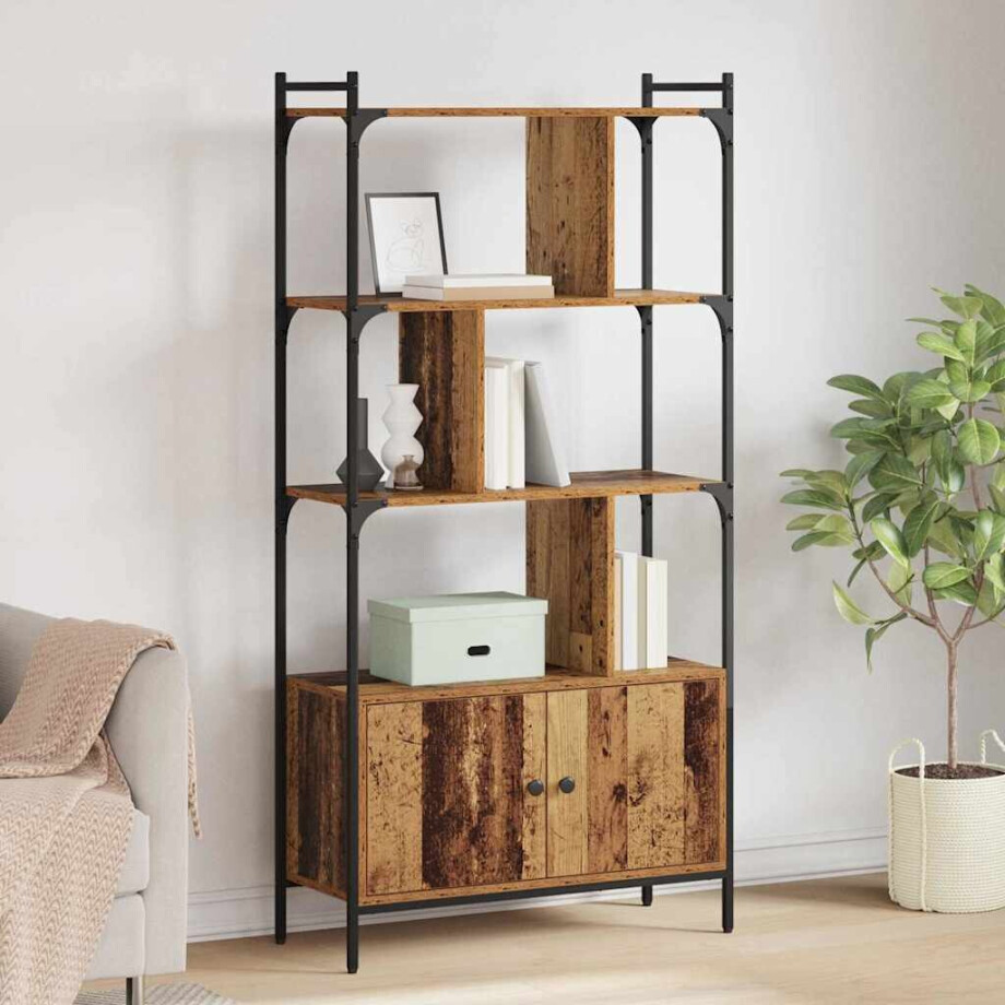 vidaXL Boekenkast Bewerkt hout afbeelding 1