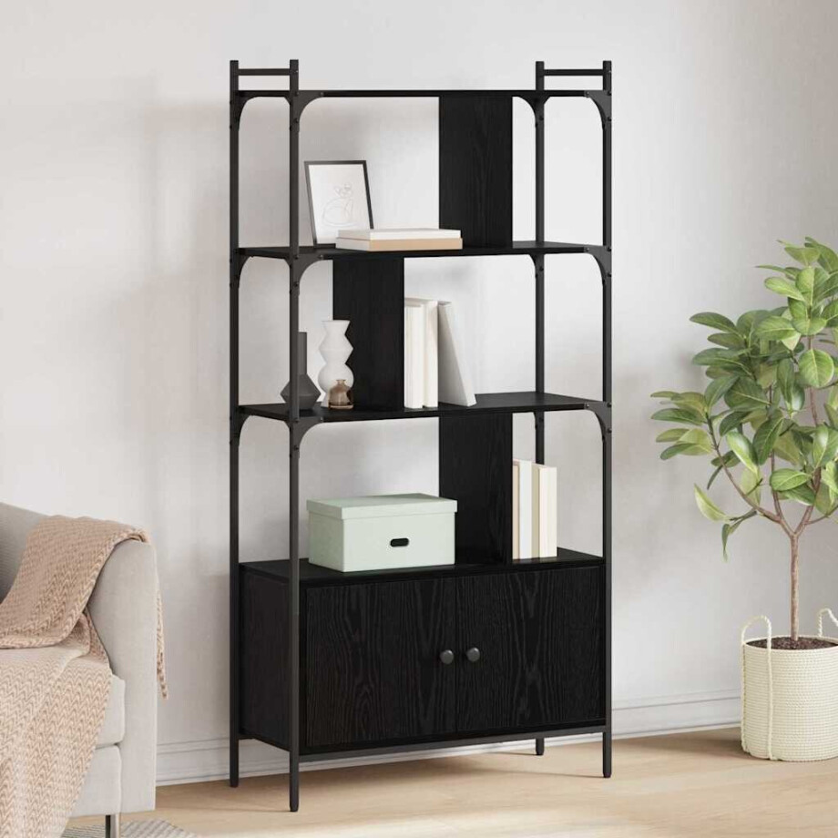 vidaXL Boekenkast Bewerkt hout afbeelding 1