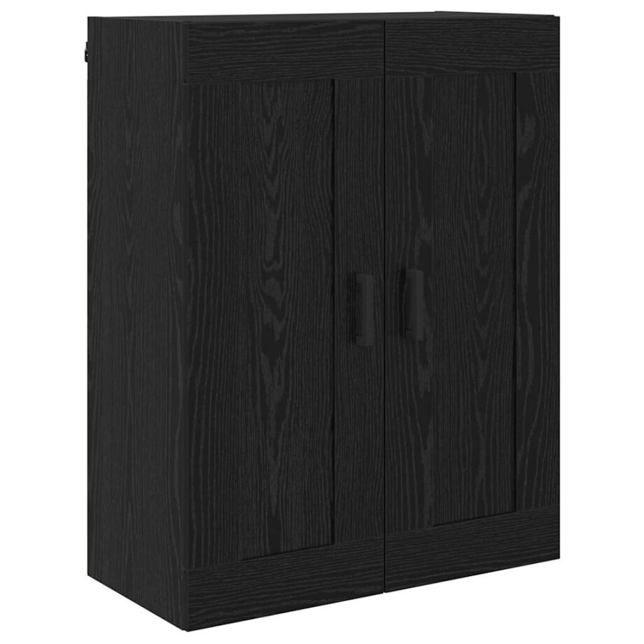 vidaXL Wandkast Zwart Eiken 69,5 x 34 x 90 cm Bewerkt hout afbeelding 1