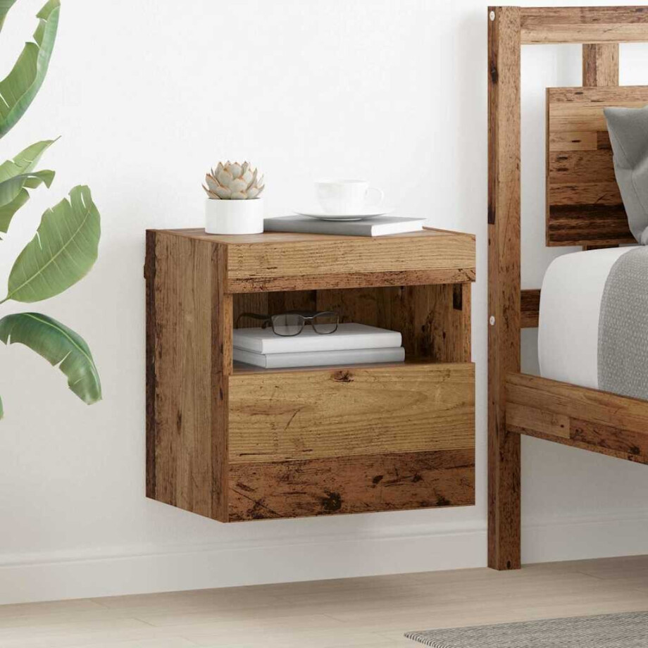 vidaXL TV Wandkasten 2 pcs Oud Hout 40 x 30 x 40 cm Bewerkt hout vidaXL TV Wandkasten 2 pcs Oud Hout 40 x 30 x 40 cm Bewerkt hout afbeelding 1