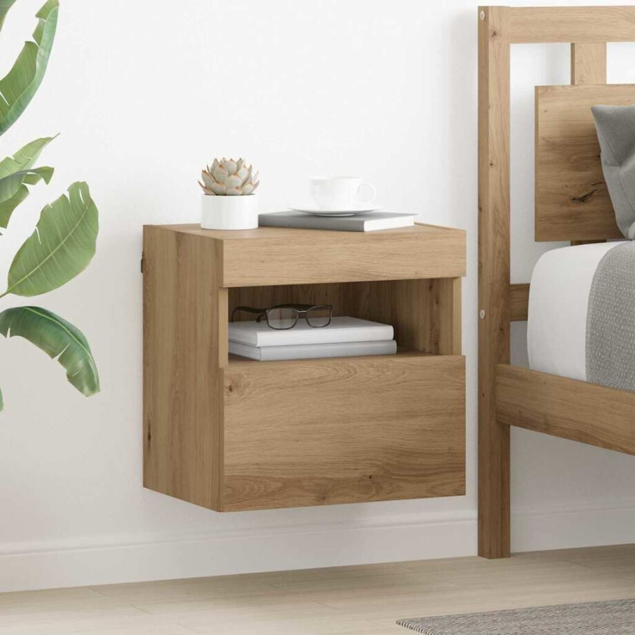 vidaXL TV Wandkasten 2 pcs Artisan Eiken 40 x 30 x 40 cm Bewerkt hout vidaXL TV Wandkasten 2 pcs Artisan Eiken 40 x 30 x 40 cm Bewerkt hout afbeelding 1