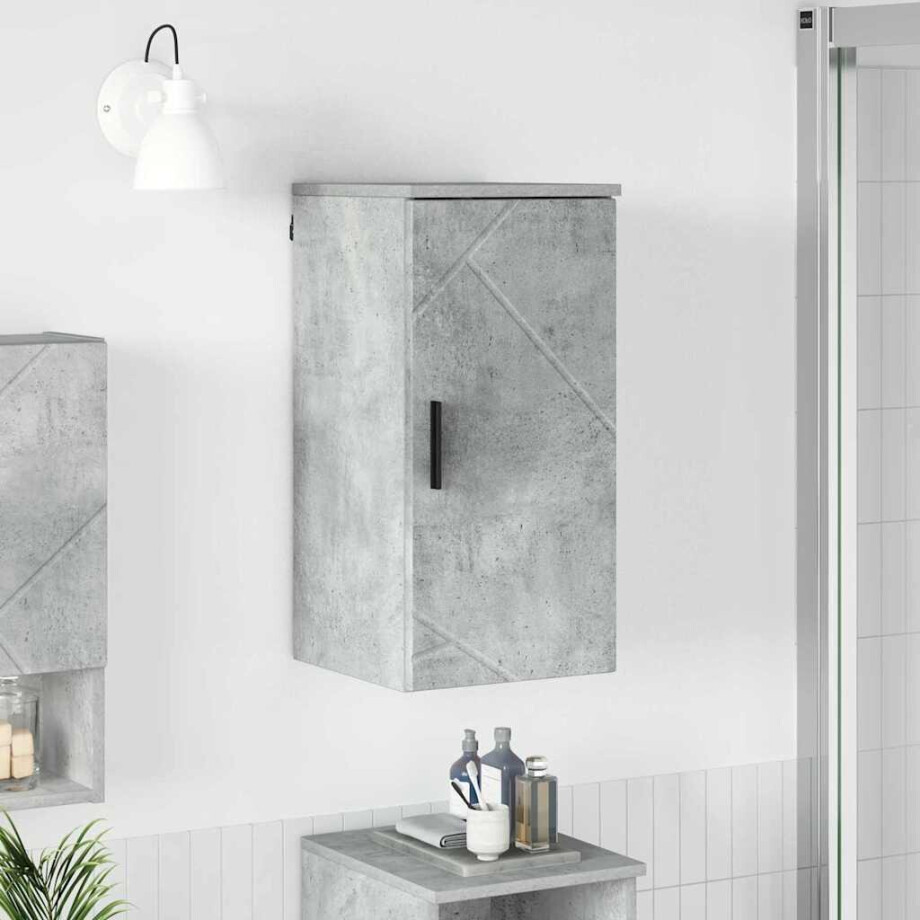 vidaXL Badkamer Kast Wandgemonteerd Beton Grijs 30 x 31,5 x 61 cm vidaXL Badkamer Kast Wandgemonteerd Beton Grijs 30 x 31,5 x 61 cm afbeelding 1