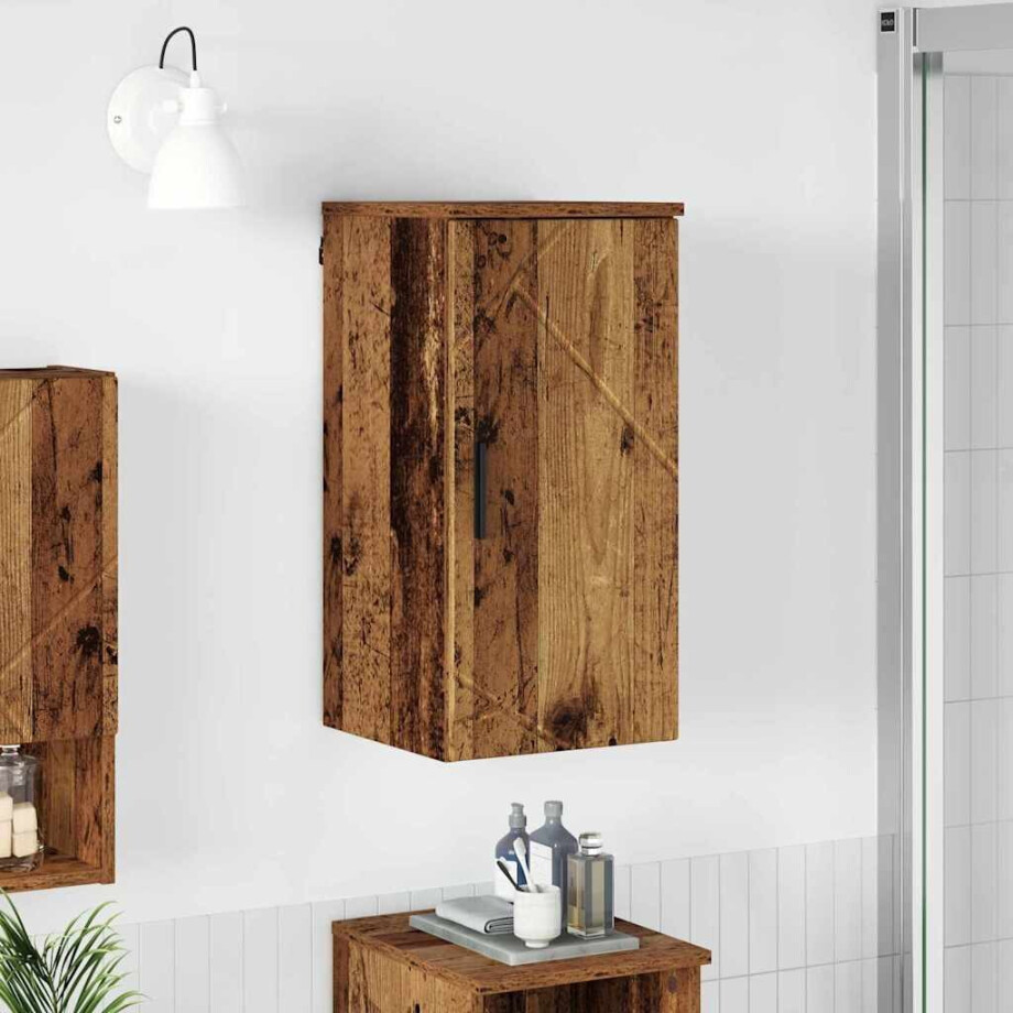 vidaXL Badkamer Kast Oud Hout 30 x 31,5 x 61 cm Bewerkt hout & Metaal vidaXL Badkamer Kast Oud Hout 30 x 31,5 x 61 cm Bewerkt hout & Metaal afbeelding 1