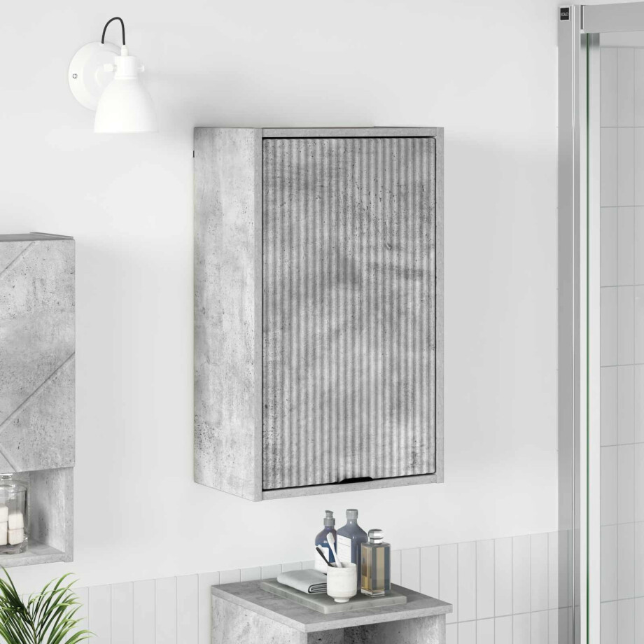 vidaXL Badkamer Kast Wandgemonteerd Beton Grijs 39 x 23,5 x 65 cm vidaXL Badkamer Kast Wandgemonteerd Beton Grijs 39 x 23,5 x 65 cm afbeelding 1