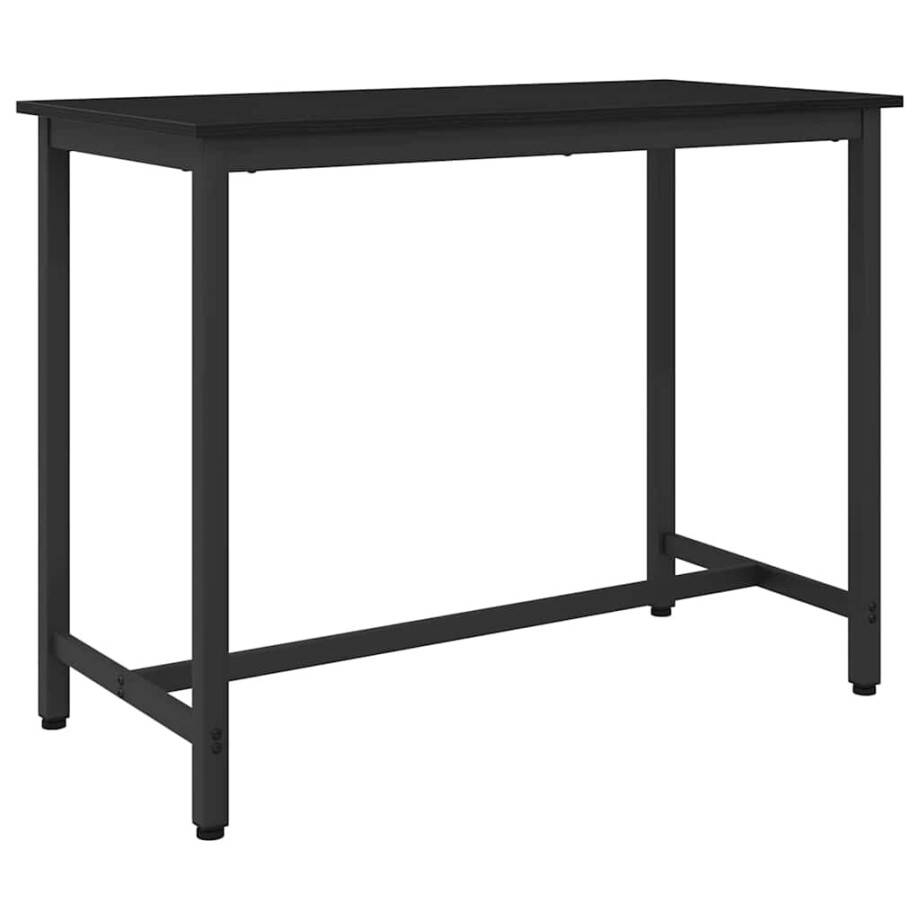 vidaXL Tafel Zwart Eiken 100 x 50 x 76,5 cm Engineered hout en staal vidaXL Tafel Zwart Eiken 100 x 50 x 76,5 cm Engineered hout en staal afbeelding 1