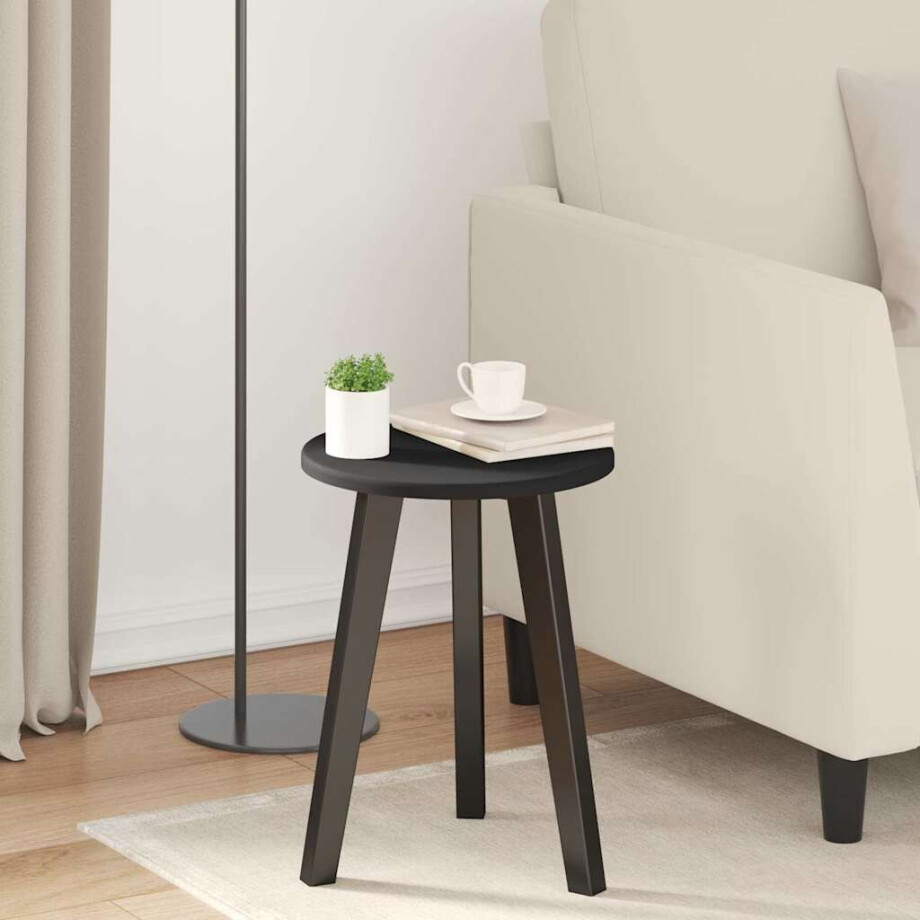 vidaXL Tafelblad Zwart Ø 30 x 1,5 cm Bewerkt hout vidaXL Tafelblad Zwart Ø 30 x 1,5 cm Bewerkt hout afbeelding 1