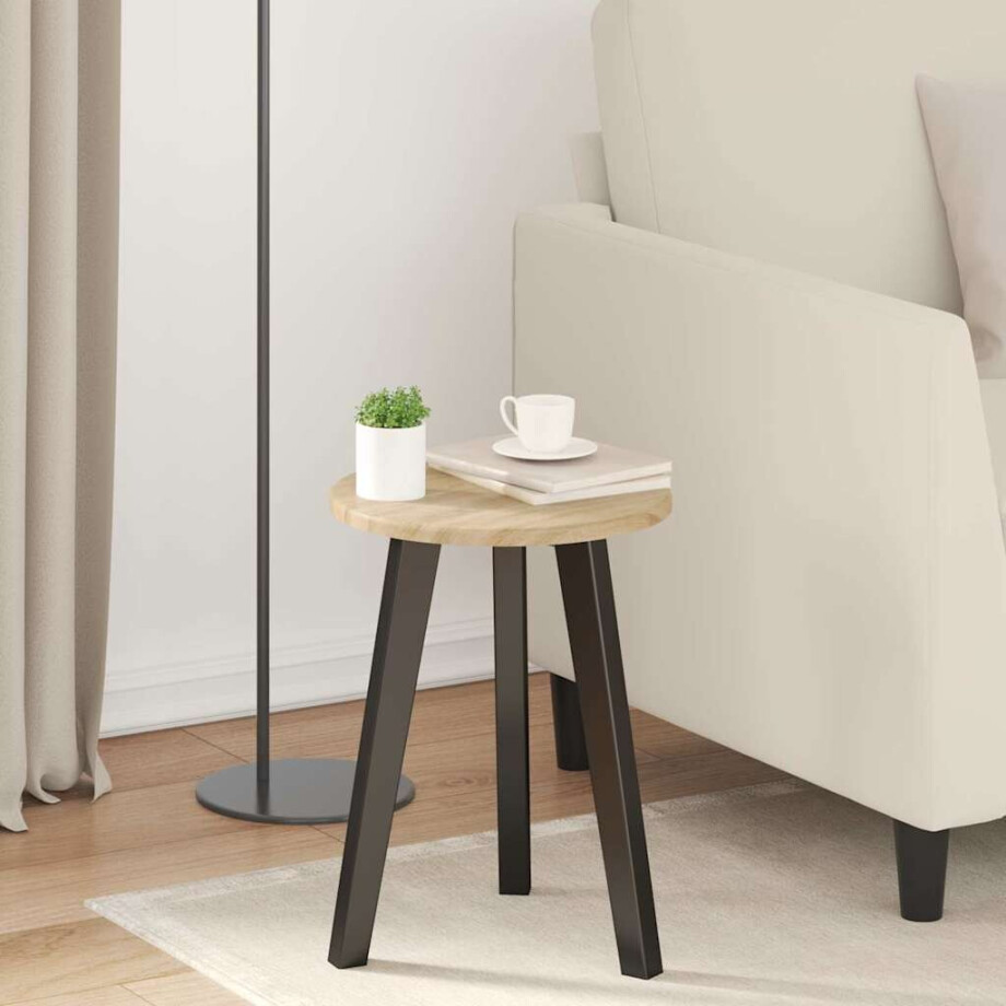 vidaXL Tafelblad Sonoma eiken Ø 30 x 1,5 cm Bewerkt hout afbeelding 1