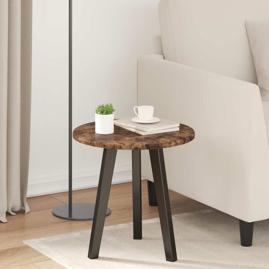 vidaXL Tafelblad Gerookt eiken Ø 40 x 1,5 cm Bewerkt hout vidaXL Tafelblad Gerookt eiken Ø 40 x 1,5 cm Bewerkt hout afbeelding 1