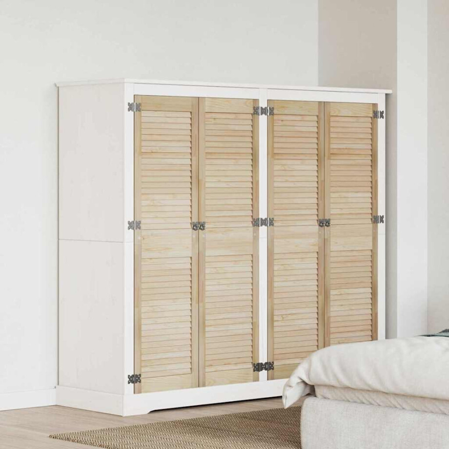 vidaXL Kastdeuren 4 pcs Bruin 140.5 x 39.5 x 2.1 cm Massief grenenhout vidaXL Kastdeuren 4 pcs Bruin 140.5 x 39.5 x 2.1 cm Massief grenenhout afbeelding 1