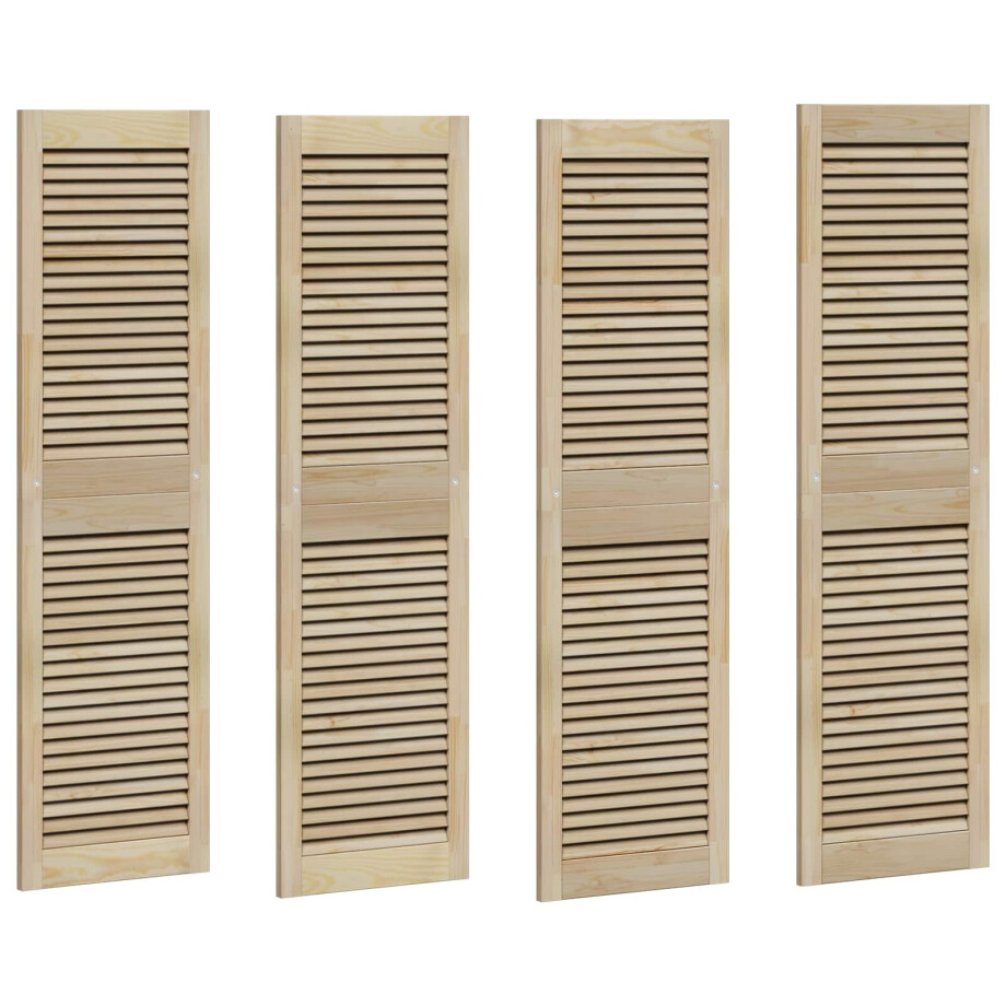 vidaXL Kastdeur 4 pcs Naturel 140.5 x 2 x 59.5 cm Massief grenenhout vidaXL Kastdeur 4 pcs Naturel 140.5 x 2 x 59.5 cm Massief grenenhout afbeelding 1