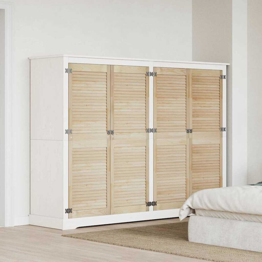 vidaXL Kastdeuren 4 pcs Bruin 140.5 x 49.5 x 2.1 cm Massief grenenhout vidaXL Kastdeuren 4 pcs Bruin 140.5 x 49.5 x 2.1 cm Massief grenenhout afbeelding 1