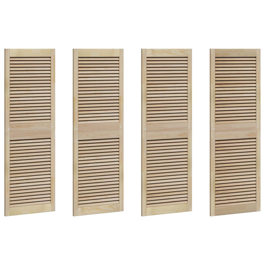vidaXL Kastdeur 4 pcs Naturel 140.5 x 2 x 59.5 cm Massief grenenhout vidaXL Kastdeur 4 pcs Naturel 140.5 x 2 x 59.5 cm Massief grenenhout afbeelding 1