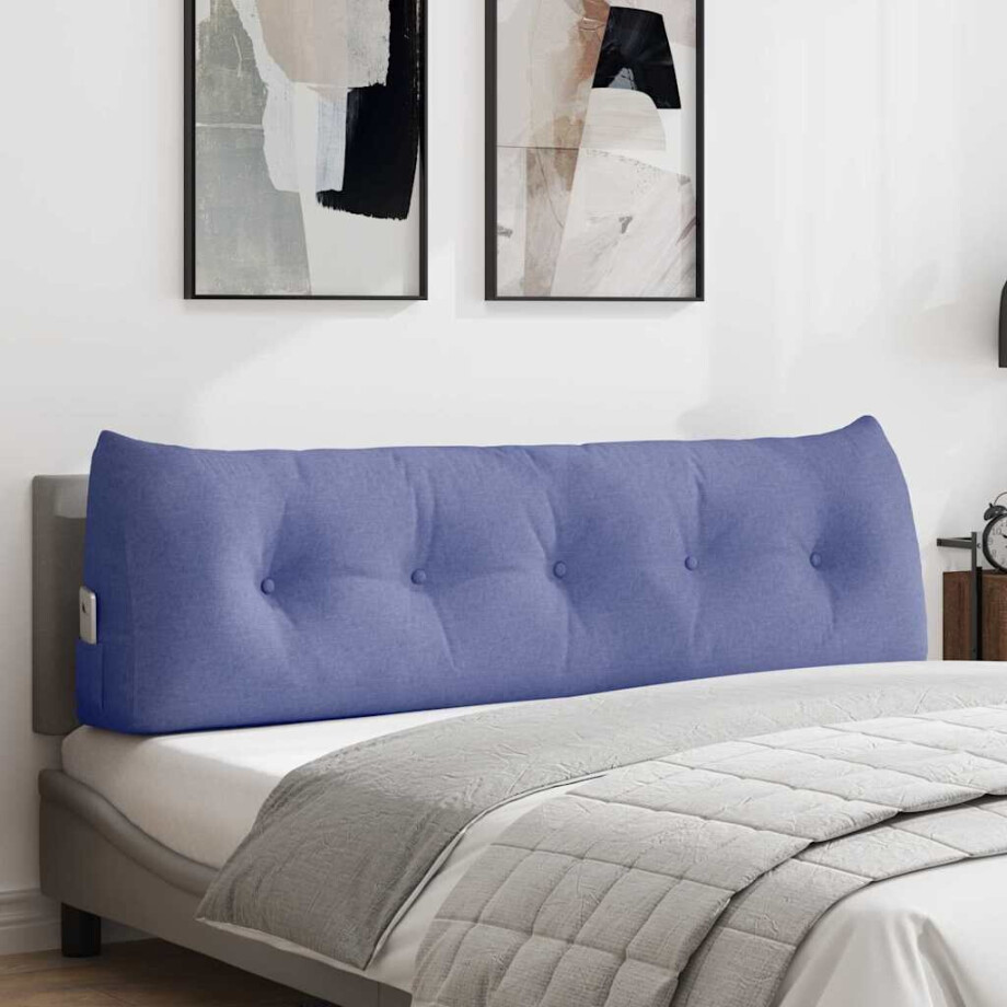 vidaXL Rugkussen Jeans Blauw 160 x 24 x 50 cm Stof vidaXL Rugkussen Jeans Blauw 160 x 24 x 50 cm Stof afbeelding 1