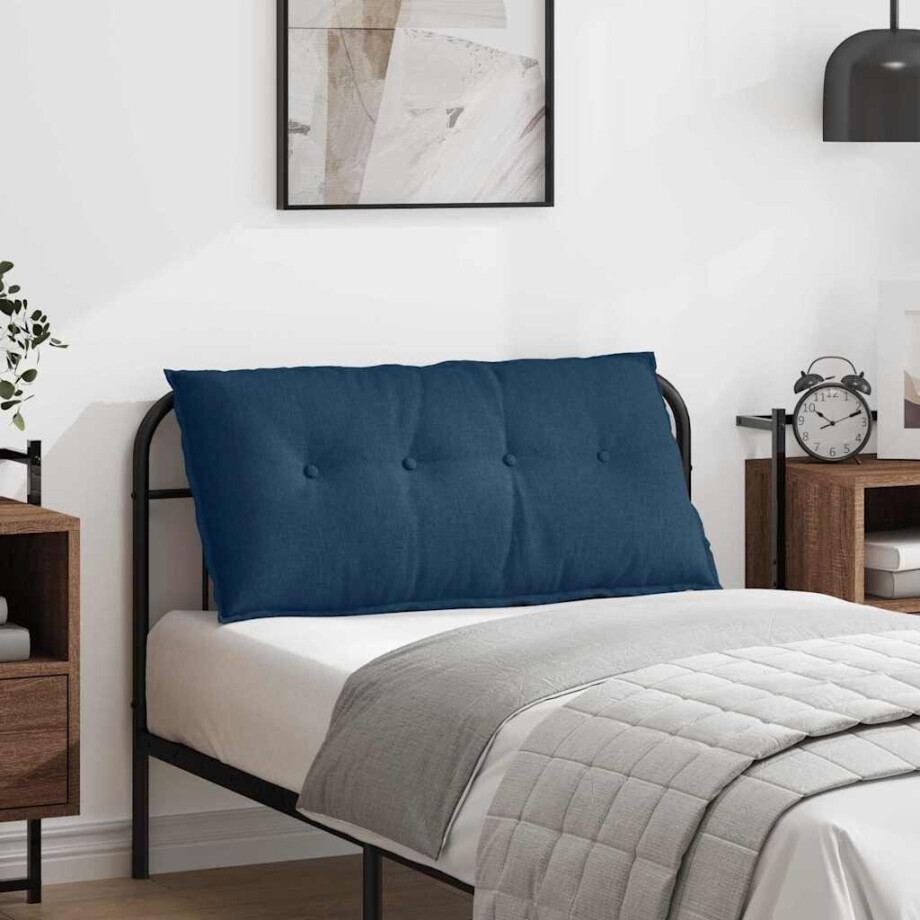 vidaXL Rugkussen Blauw 100 x 19 x 50 cm Stof vidaXL Rugkussen Blauw 100 x 19 x 50 cm Stof afbeelding 1