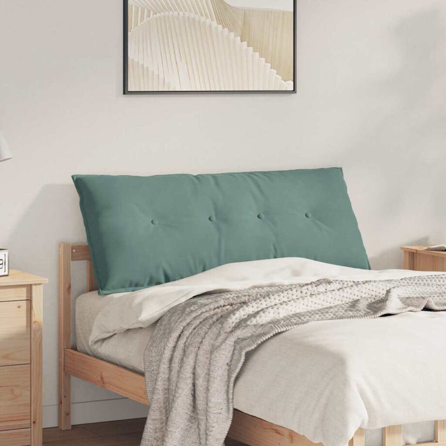 vidaXL Rugkussen Zeegroen 120 x 50 cm Cordstof afbeelding 1