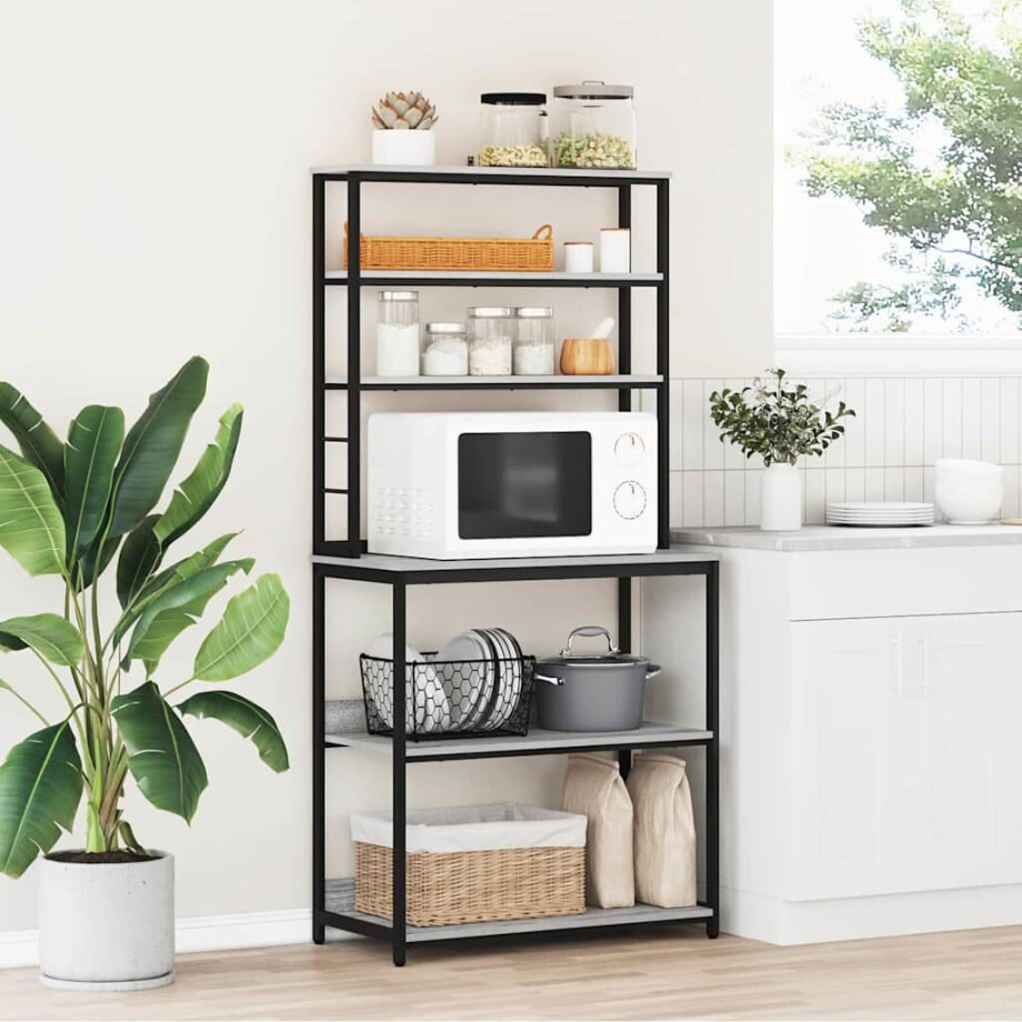 vidaXL Keukenplank Grijs Sonoma 80 x 40 x 168 cm Bewerkt hout vidaXL Keukenplank Grijs Sonoma 80 x 40 x 168 cm Bewerkt hout afbeelding 1