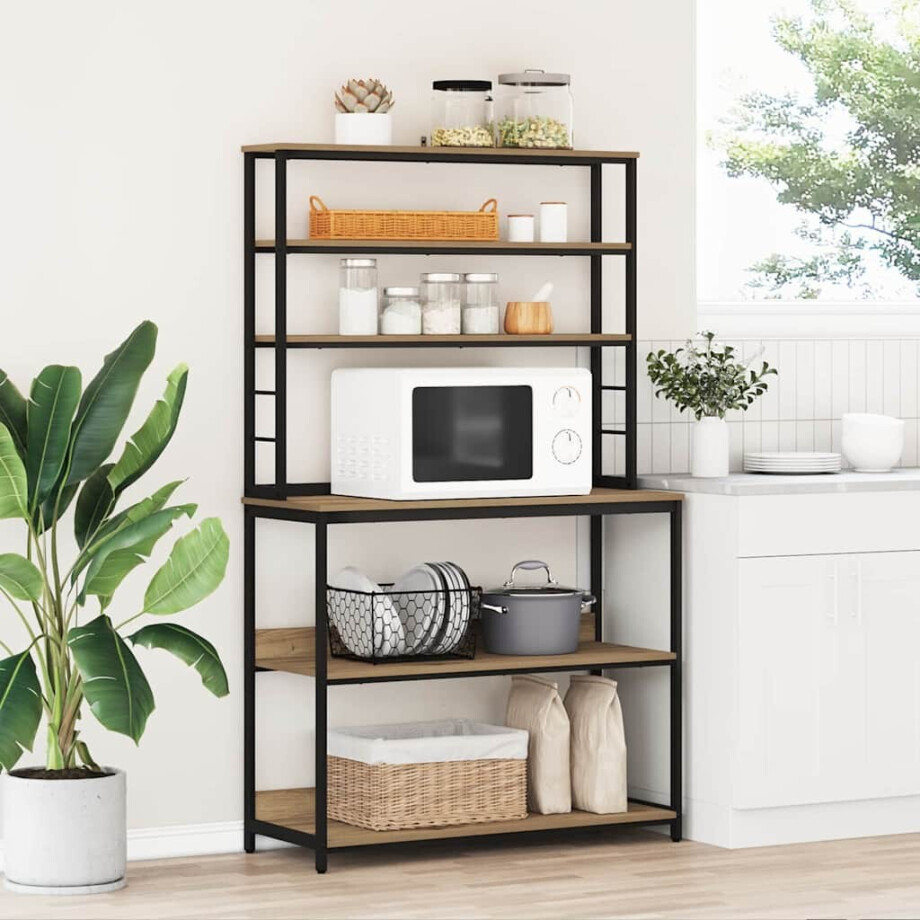 vidaXL Keukenplank Artisan Eiken 100 x 40 x 168 cm Bewerkt hout vidaXL Keukenplank Artisan Eiken 100 x 40 x 168 cm Bewerkt hout afbeelding 1