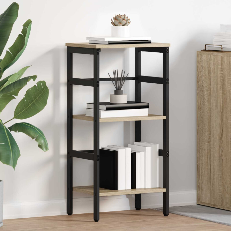 vidaXL Boekenkast Sonoma Eiken 40 x 29,5 x 81 cm Bewerkt hout vidaXL Boekenkast Sonoma Eiken 40 x 29,5 x 81 cm Bewerkt hout afbeelding 1