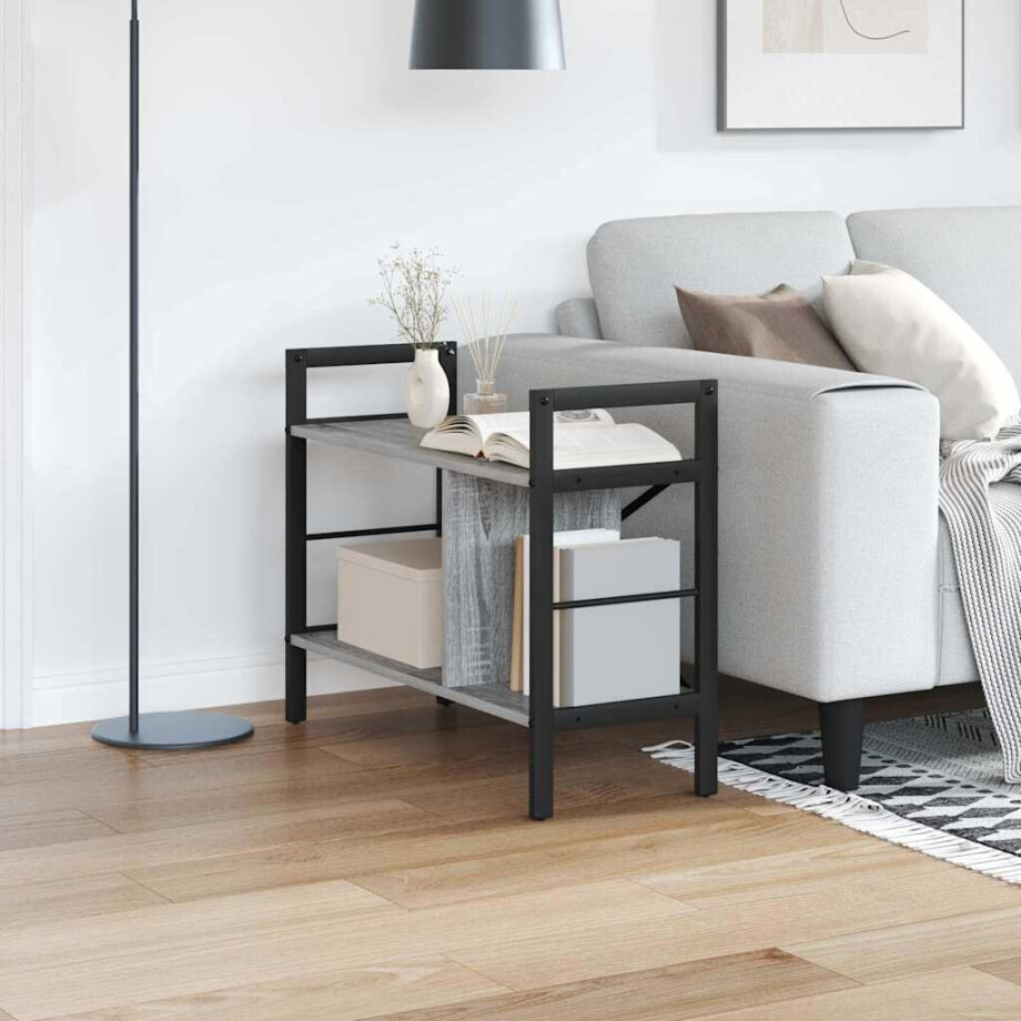 vidaXL Boekenkast Grijs Sonoma 75 x 30 x 58,5 cm Bewerkt hout afbeelding 1