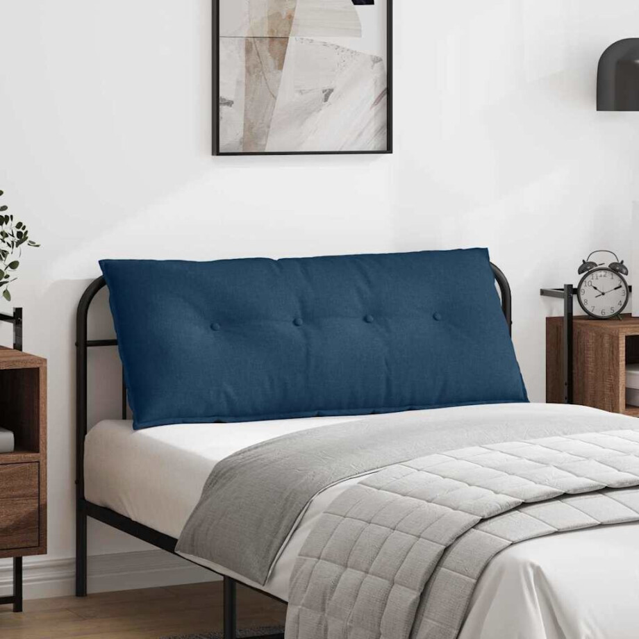 vidaXL Rugkussen Blauw 120 x 19 x 50 cm Stof vidaXL Rugkussen Blauw 120 x 19 x 50 cm Stof afbeelding 1