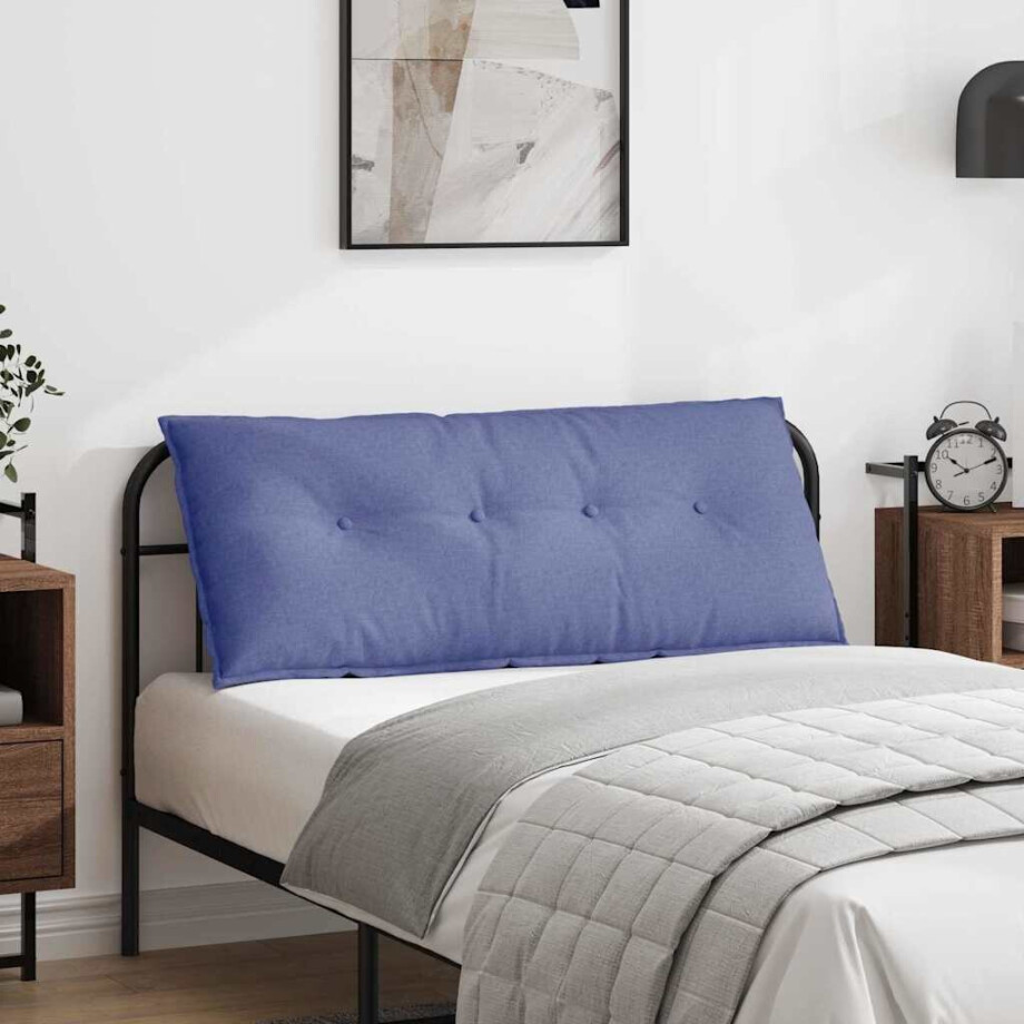 vidaXL Rugkussen Jeans Blauw 120 x 19 x 50 cm Stof vidaXL Rugkussen Jeans Blauw 120 x 19 x 50 cm Stof afbeelding 1