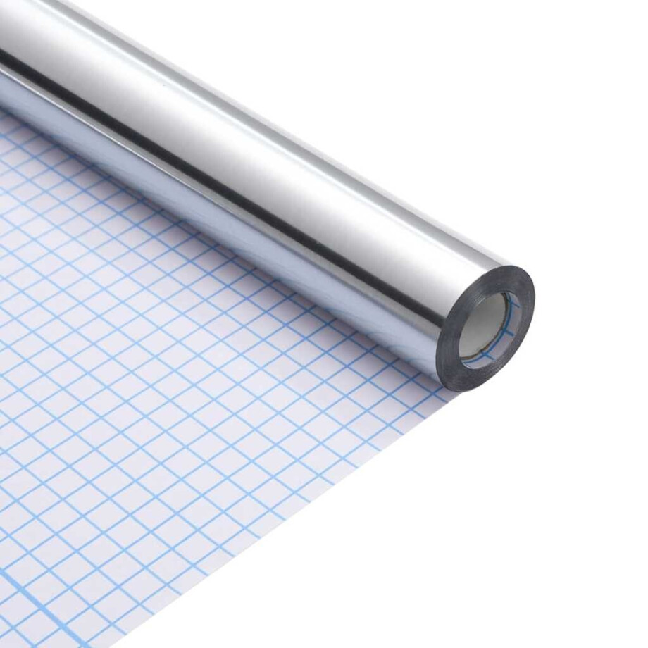 vidaXL Meubelsticker Zilver 90 x 500 cm Kunststof afbeelding 1