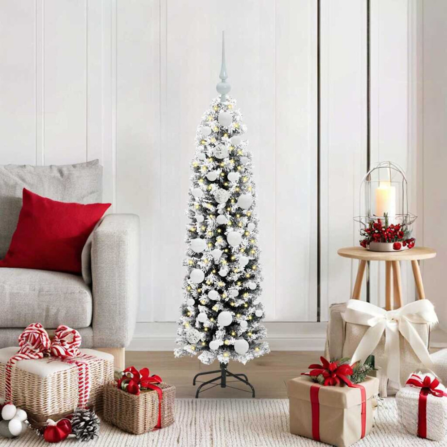 vidaXL Kunstkerstboom Groen 120 cm PVC en Staal en Kunststof vidaXL Kunstkerstboom Groen 120 cm PVC en Staal en Kunststof afbeelding 1