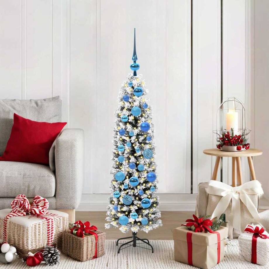 vidaXL Kunstkerstboom Groen 120 cm PVC en Staal en Kunststof vidaXL Kunstkerstboom Groen 120 cm PVC en Staal en Kunststof afbeelding 1