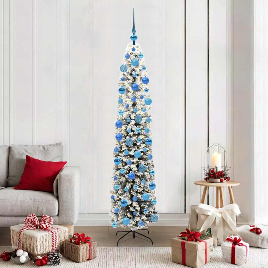 vidaXL Kunstkerstboom Groen 180 cm PVC en Staal en Kunststof afbeelding 1