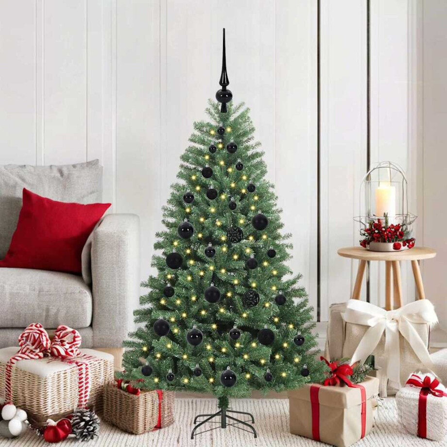 vidaXL Kunstmatige Inklapbare Kerstboom Groen 120 cm PVC en Metaal afbeelding 1