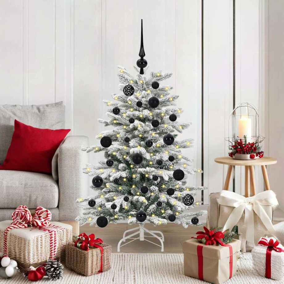 vidaXL Kunstmatige Inklapbare Kerstboom Wit 120 cm PE en PVC afbeelding 1
