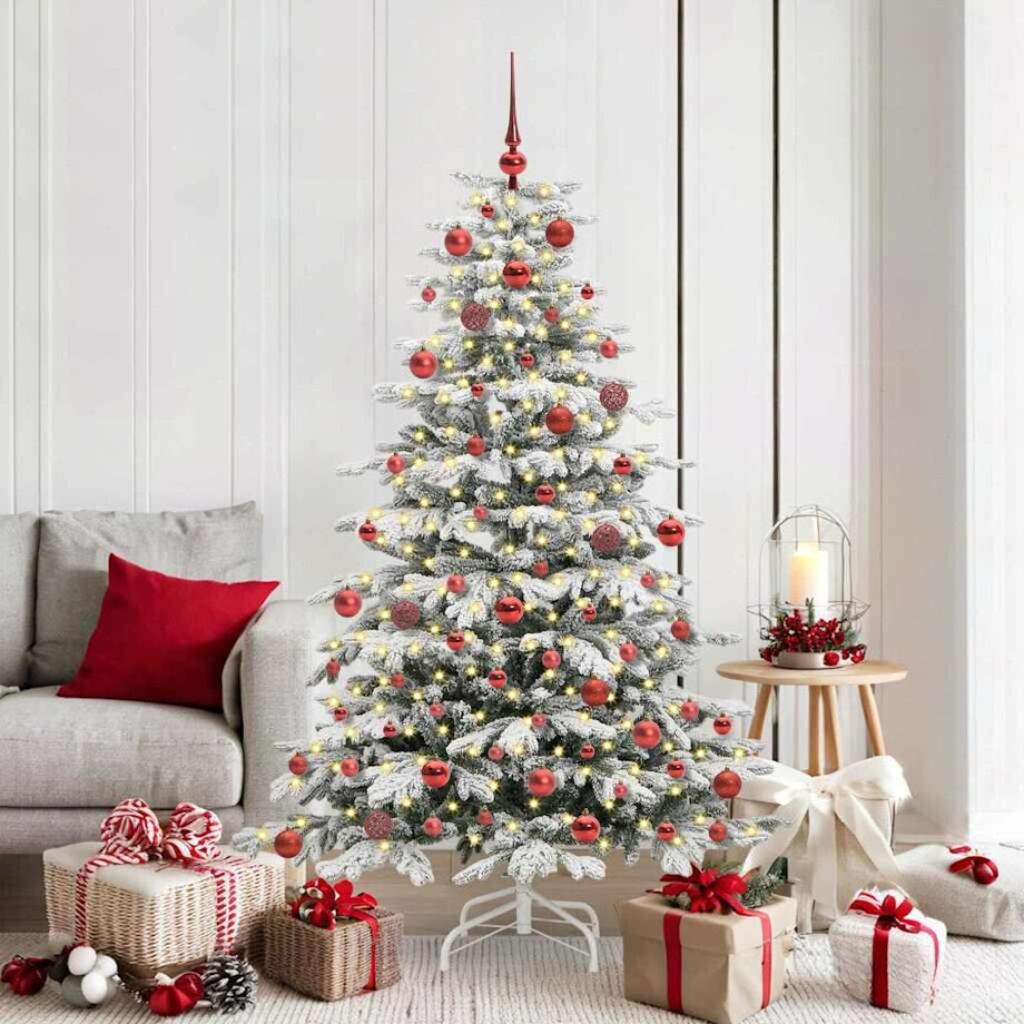 vidaXL Kunstmatige Inklapbare Kerstboom Wit 180 cm PE en PVC vidaXL Kunstmatige Inklapbare Kerstboom Wit 180 cm PE en PVC afbeelding 1
