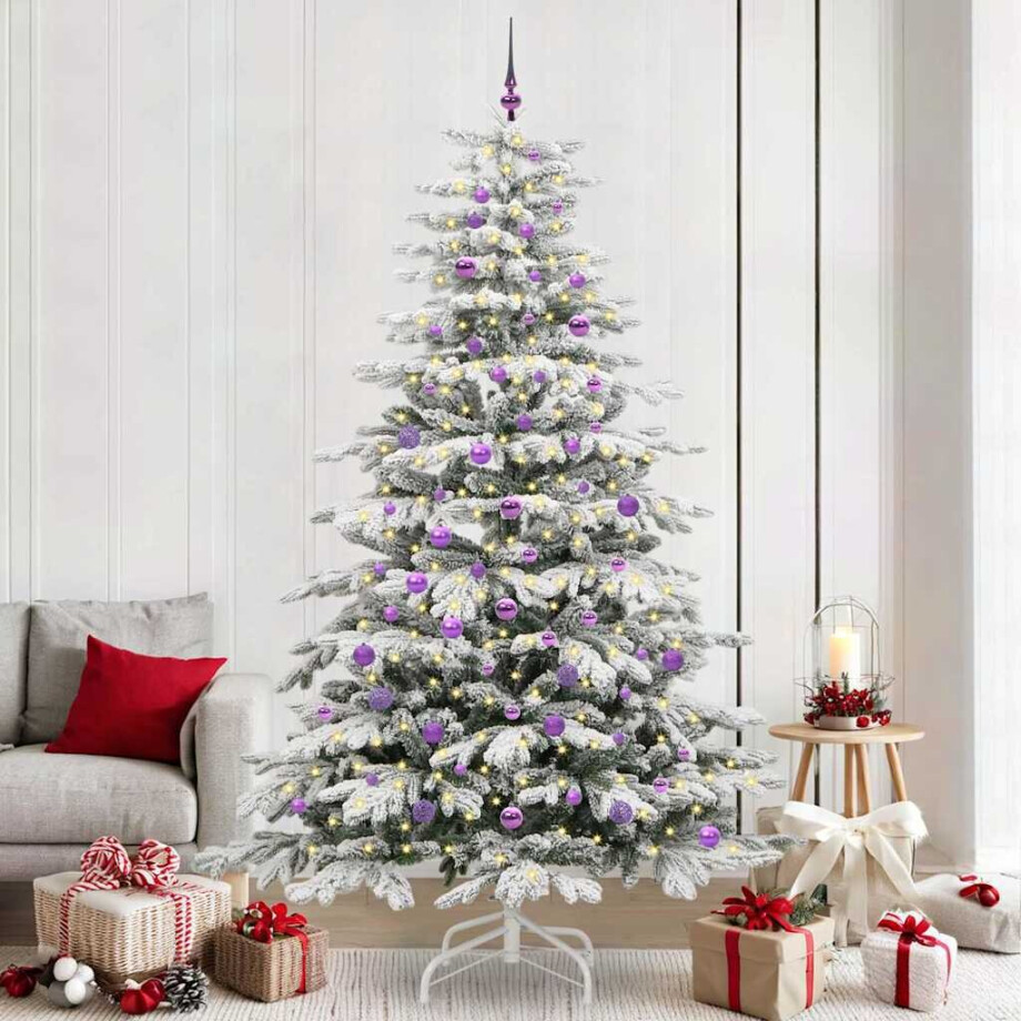 vidaXL Kunstmatige Inklapbare Kerstboom Wit 240 cm PE en PVC vidaXL Kunstmatige Inklapbare Kerstboom Wit 240 cm PE en PVC afbeelding 1