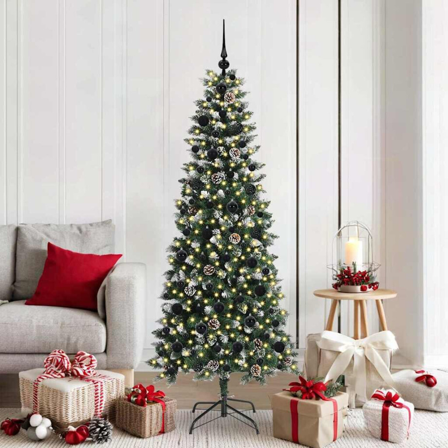 vidaXL Kunstkerstboom Groen 76 x 76 x 150 cm PVC en Plastic en Staal vidaXL Kunstkerstboom Groen 76 x 76 x 150 cm PVC en Plastic en Staal afbeelding 1