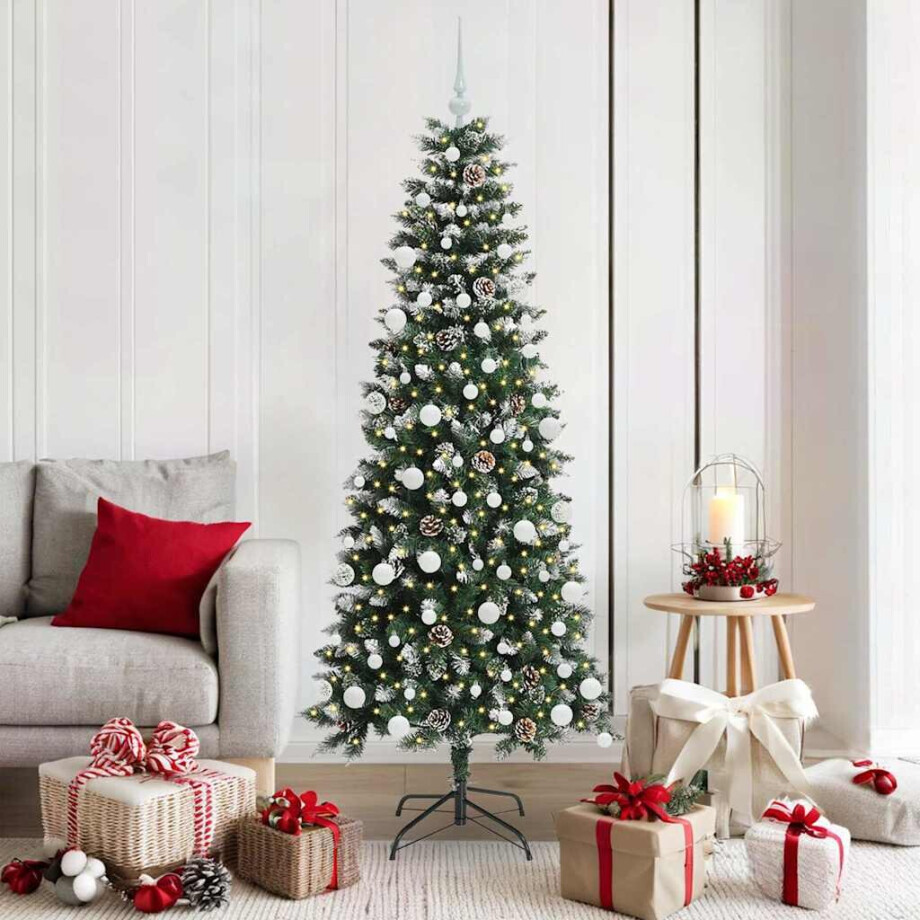 vidaXL Kunstkerstboom Groen 76 x 76 x 150 cm PVC en Plastic en Staal vidaXL Kunstkerstboom Groen 76 x 76 x 150 cm PVC en Plastic en Staal afbeelding 1