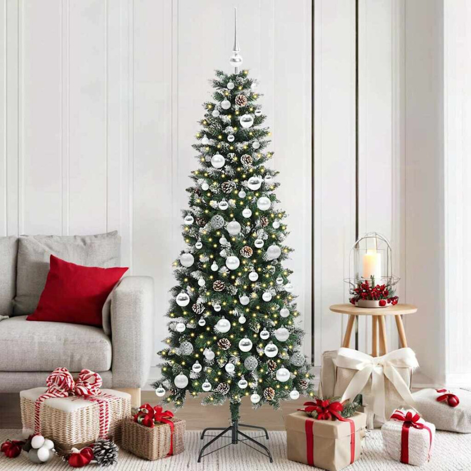 vidaXL Kunstkerstboom Groen 76 x 76 x 150 cm PVC en Plastic en Staal vidaXL Kunstkerstboom Groen 76 x 76 x 150 cm PVC en Plastic en Staal afbeelding 1