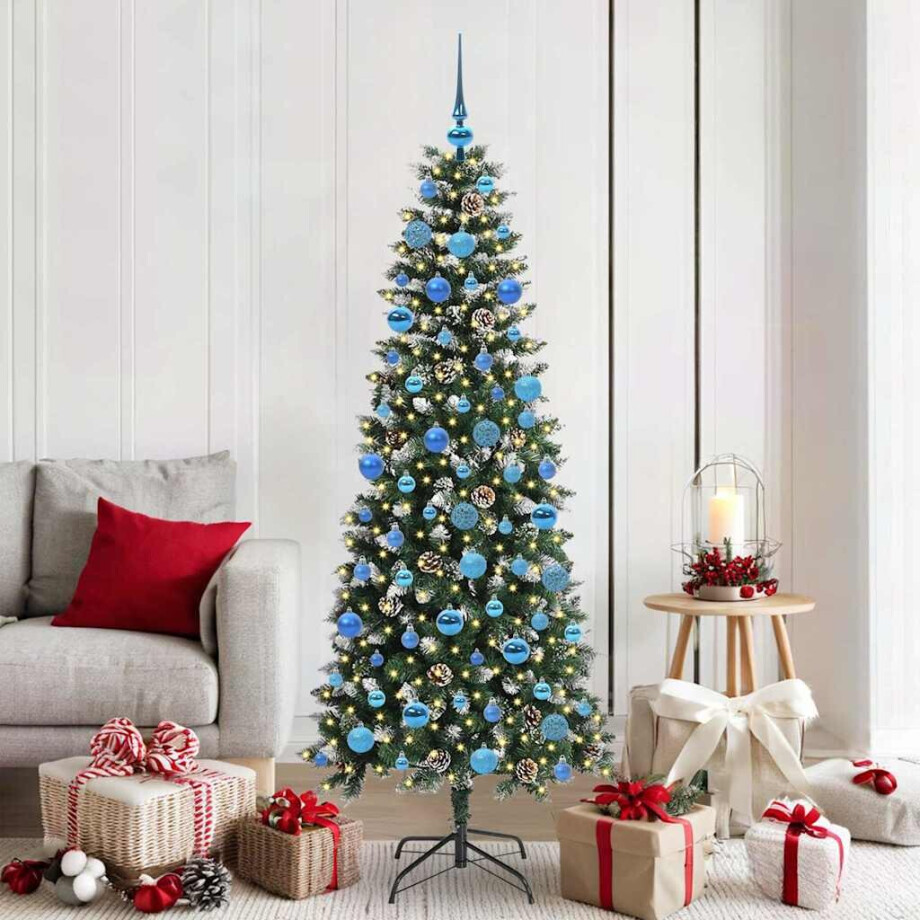 vidaXL Kunstkerstboom Groen 76 x 76 x 150 cm PVC en Plastic en Staal vidaXL Kunstkerstboom Groen 76 x 76 x 150 cm PVC en Plastic en Staal afbeelding 1