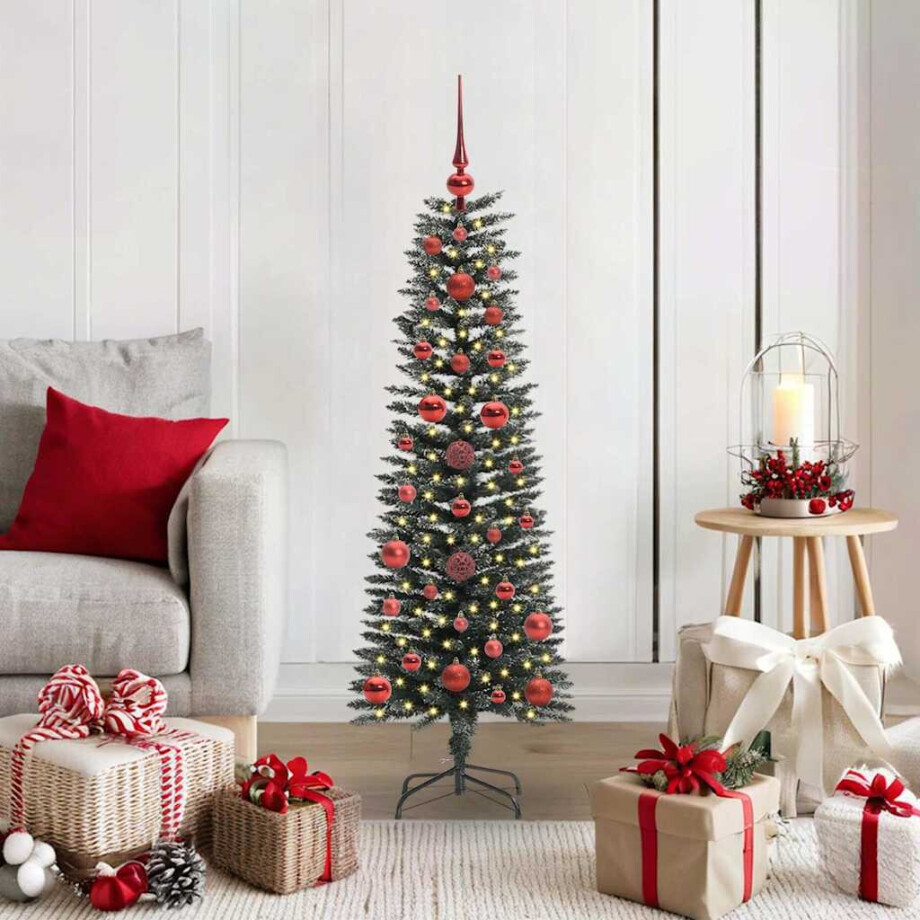 vidaXL Kunstkerstboom met 150 LED Groen 120 cm PVC en Plastic en Staal afbeelding 1