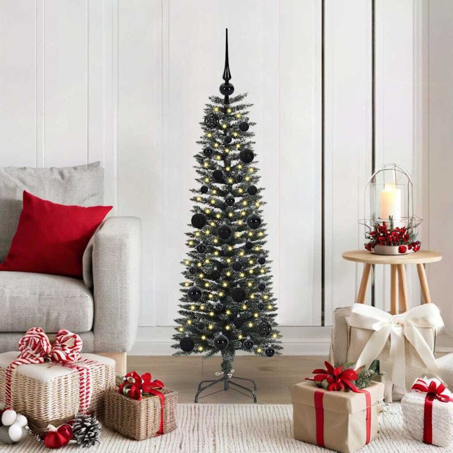 vidaXL Kunstkerstboom met 150 LED Groen 120 cm PVC en Plastic en Staal afbeelding 1