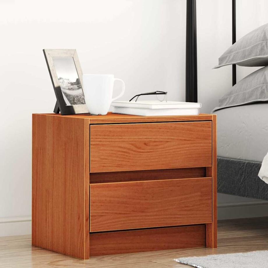 vidaXL Nachtkastjes met lade Wasbruin 40 x 30.5 x 35.5 cm Grenenhout vidaXL Nachtkastjes met lade Wasbruin 40 x 30.5 x 35.5 cm Grenenhout afbeelding 1