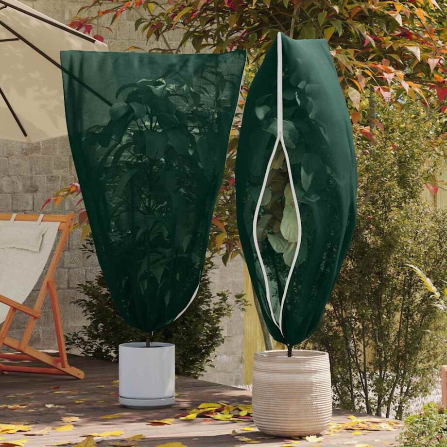 vidaXL Vorstbescherming Plantenfleece Covers 5 pcs Groen 1,8 x 1,2 m vidaXL Vorstbescherming Plantenfleece Covers 5 pcs Groen 1,8 x 1,2 m afbeelding 1