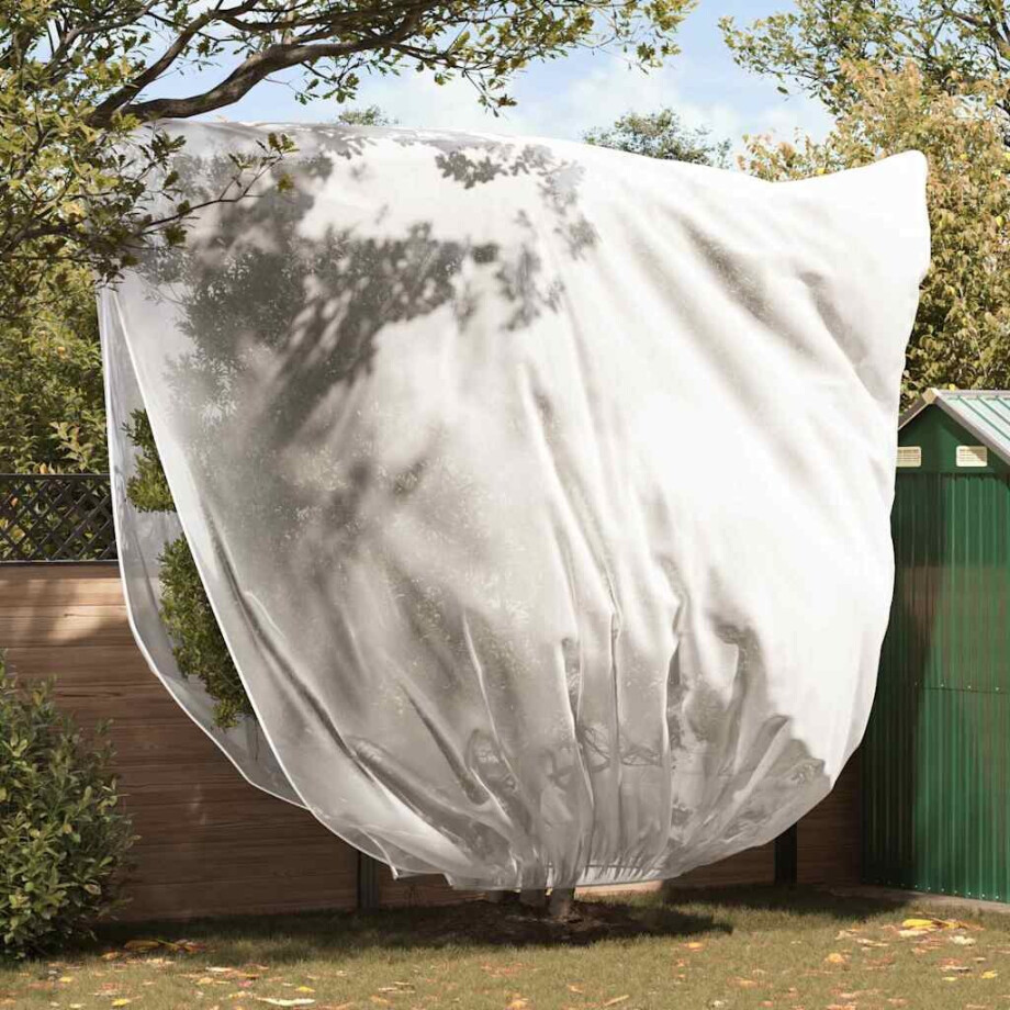 vidaXL Vorstbescherming Plantenfleece Covers 3 pcs Wit 3,5 x 3,93 m afbeelding 1