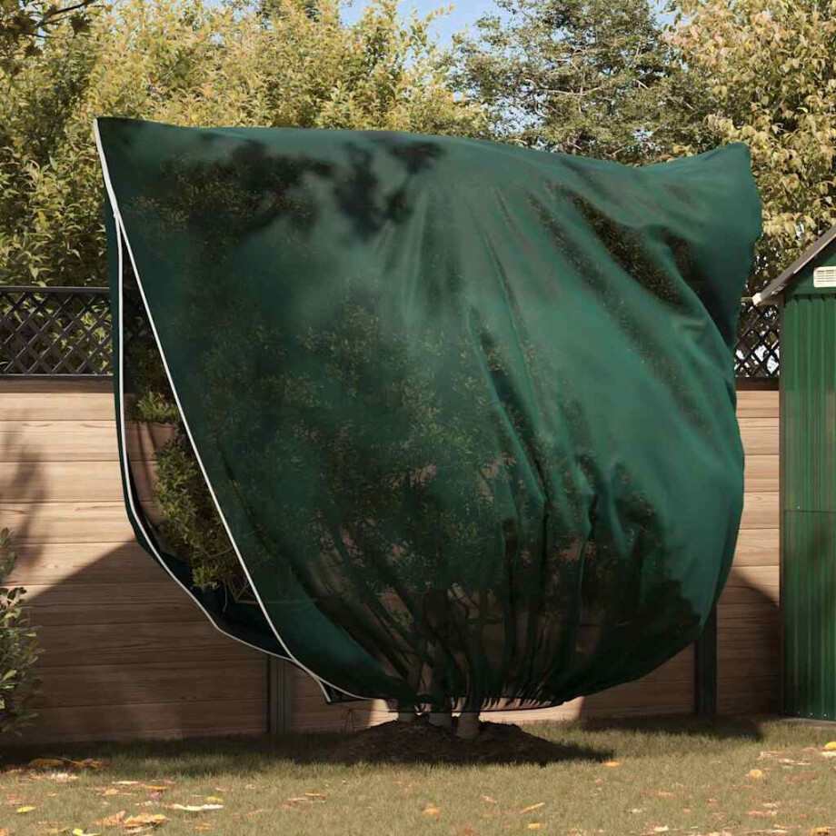 vidaXL Vorstbescherming Plantenfleece Covers 3 pcs Groen 2 x 2,36 m afbeelding 1