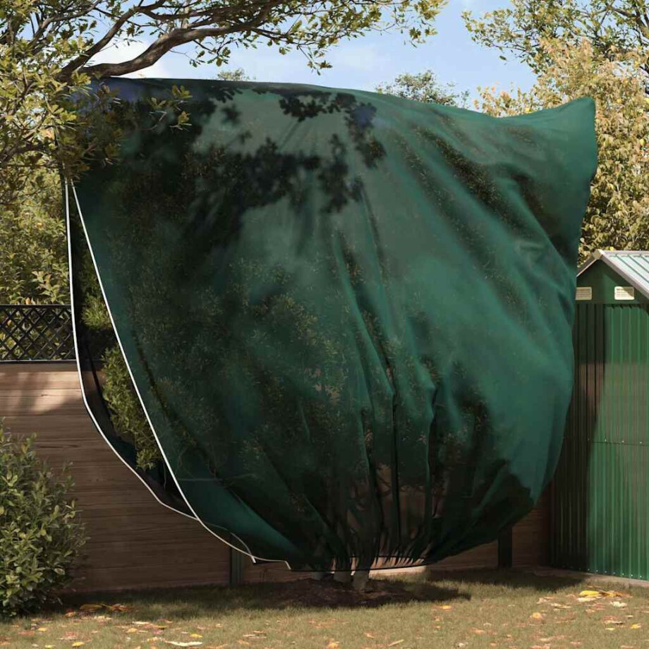 vidaXL Vorstbescherming Plantenfleece Covers 3 pcs Groen 3,5 x 3,93 m vidaXL Vorstbescherming Plantenfleece Covers 3 pcs Groen 3,5 x 3,93 m afbeelding 1
